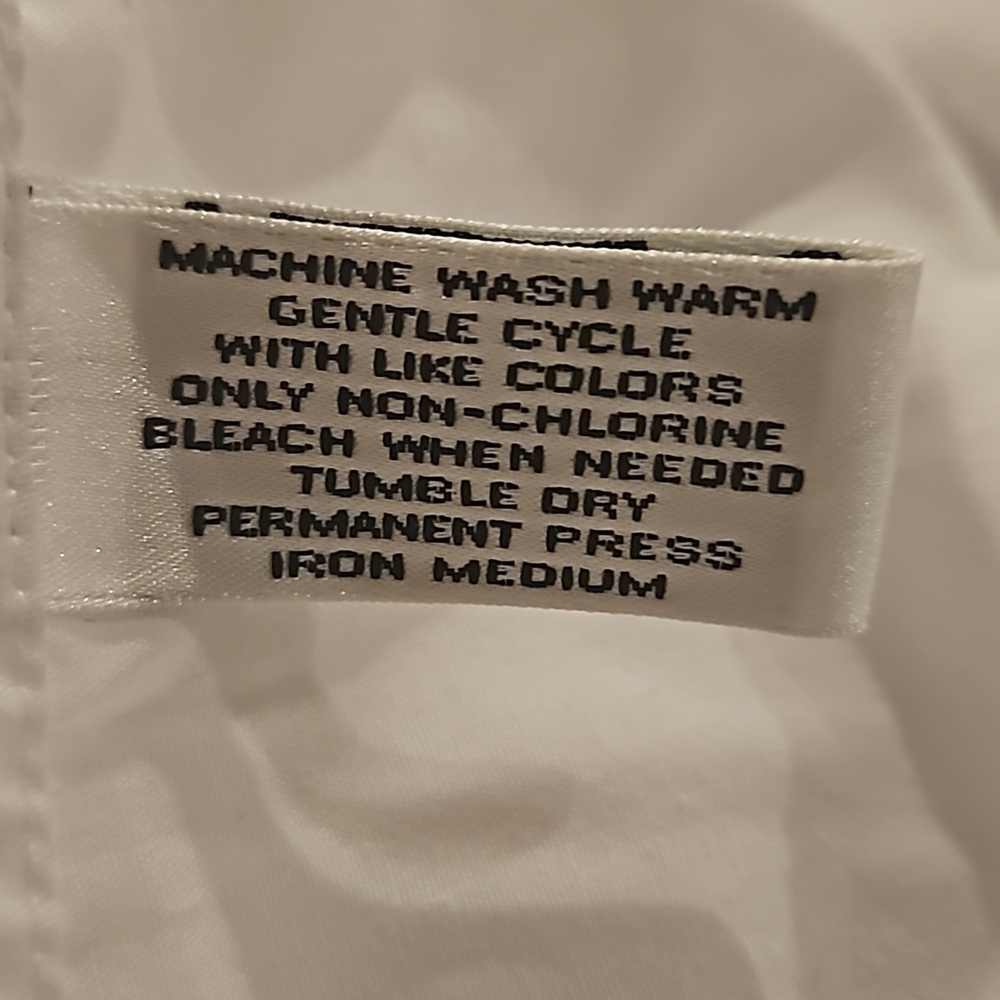 Van Heusen mens 17 32/33 white dress shirt - Picture 6 of 6